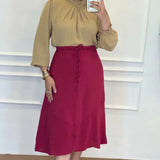 Conjunto Saia Roberta Marsala